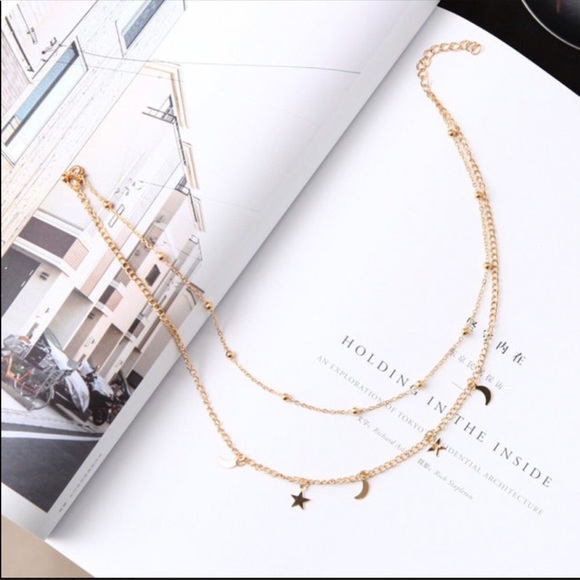 Jewelry - 🔴✨🌜Star&Moon Choker Necklace ✨🌜